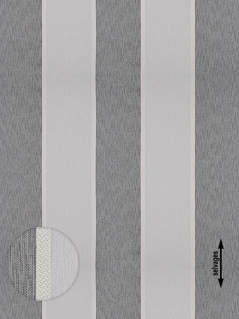Anafi - Grey Curtain Fabric