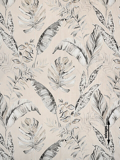 Azizal - Ivory Curtain & Upholstery Fabric
