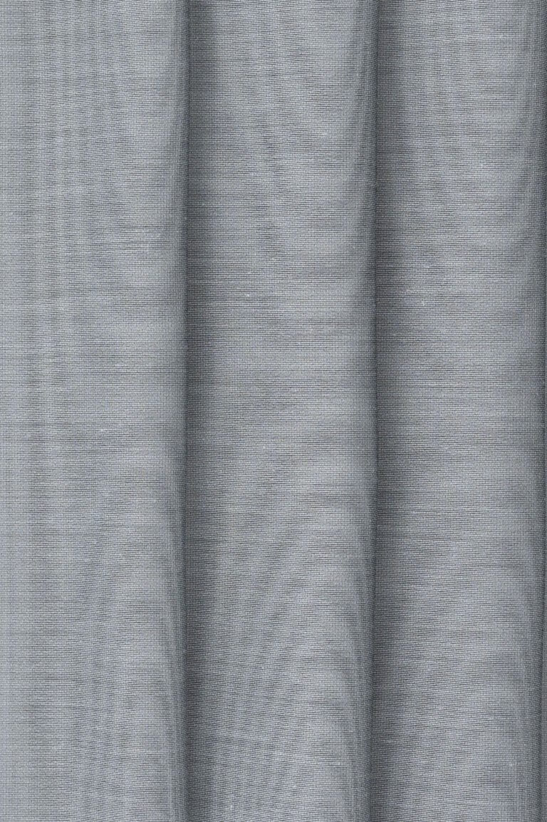 Iris - Dark Grey Curtain Fabric