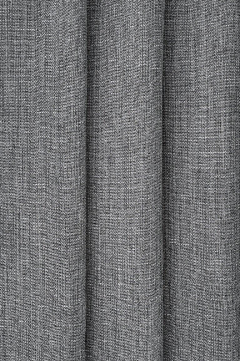 Mont - Dark Grey Curtain Fabric